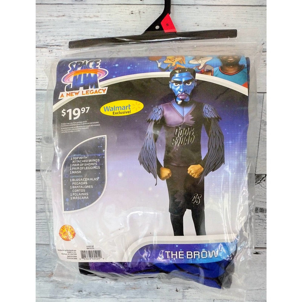 Space Jam "The Brow" Kids Small Halloween Costume! New! Lakers AD! Retail $60!